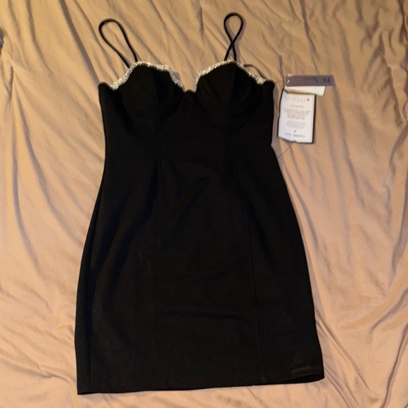 BCX Rhinestones Little black Dress - Picture 3 of 5